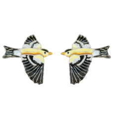 Goldfinch post earring